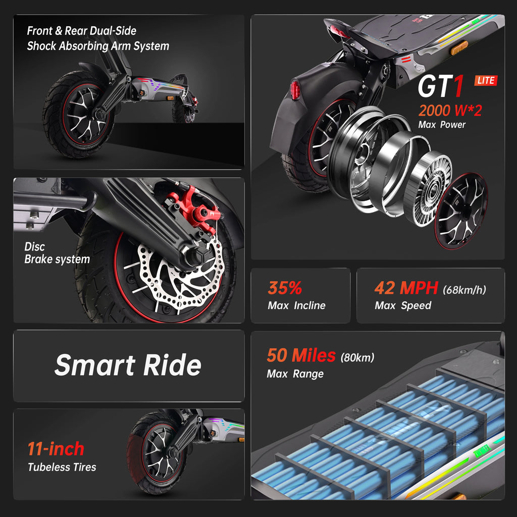 ZWHEEL GT1-Lite Electric Scooter