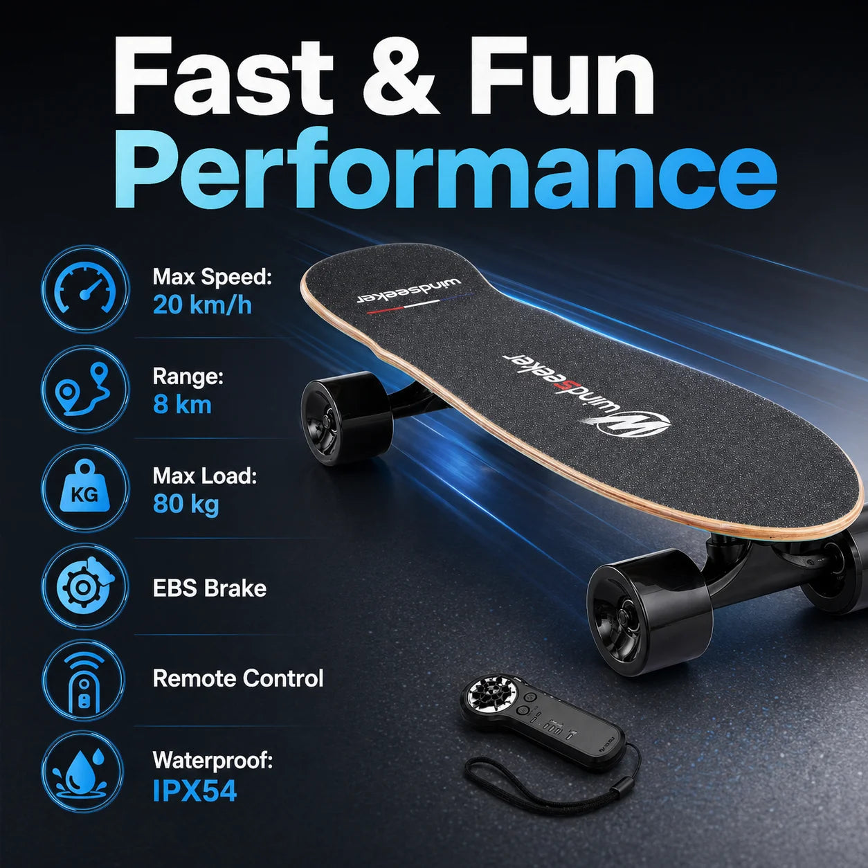 H2S-2 Mini Electric Skateboard
