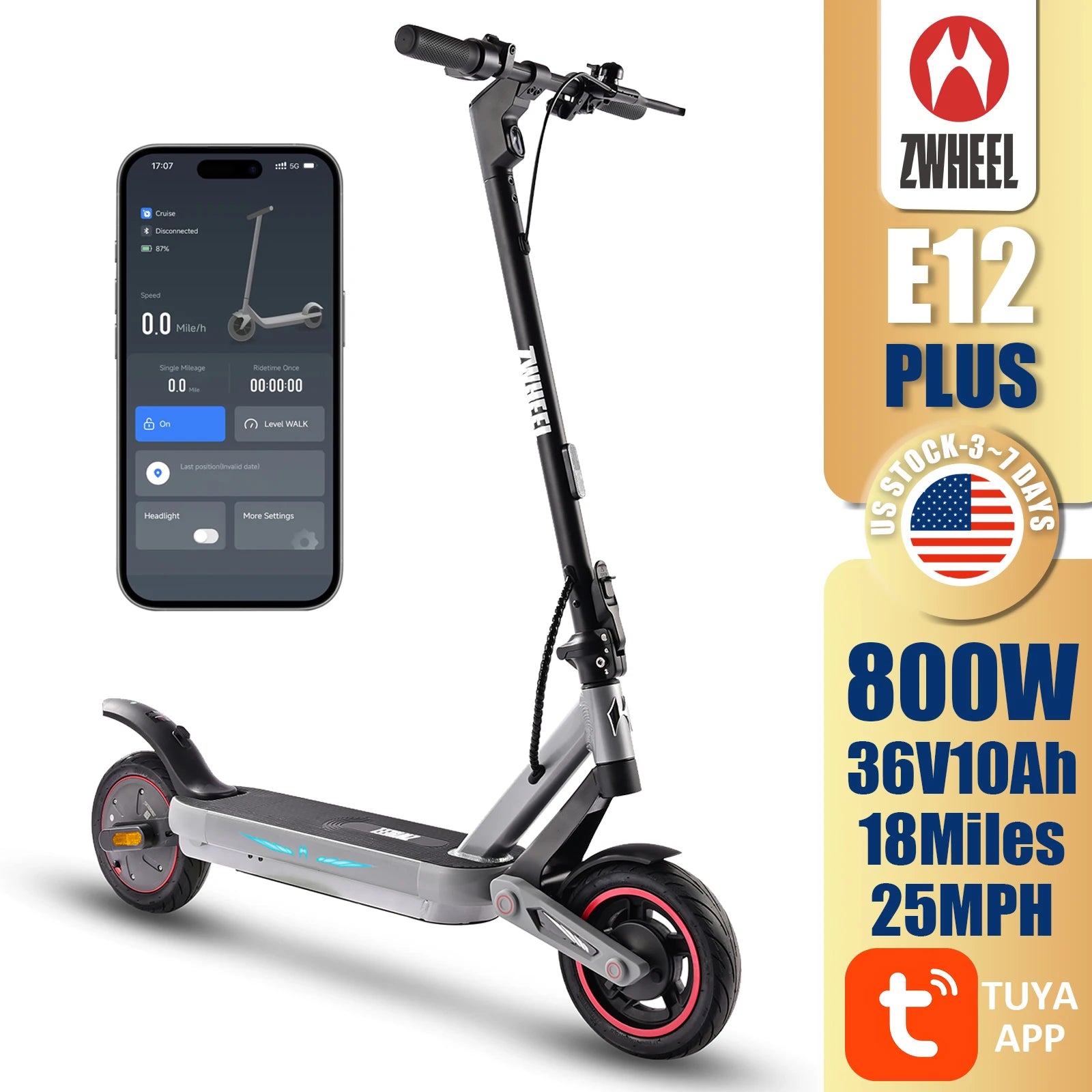 ZWHEEL E12 Plus Scooter