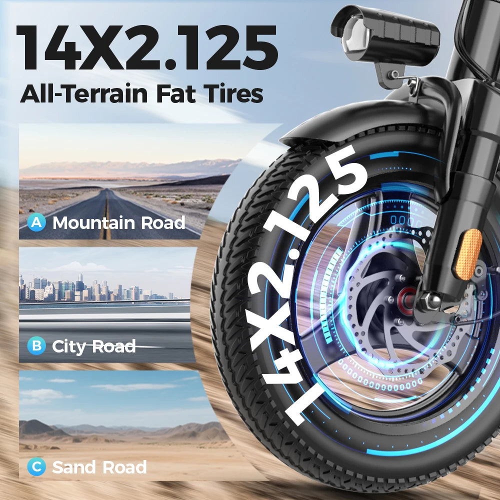 14" Foldable Electric Bike