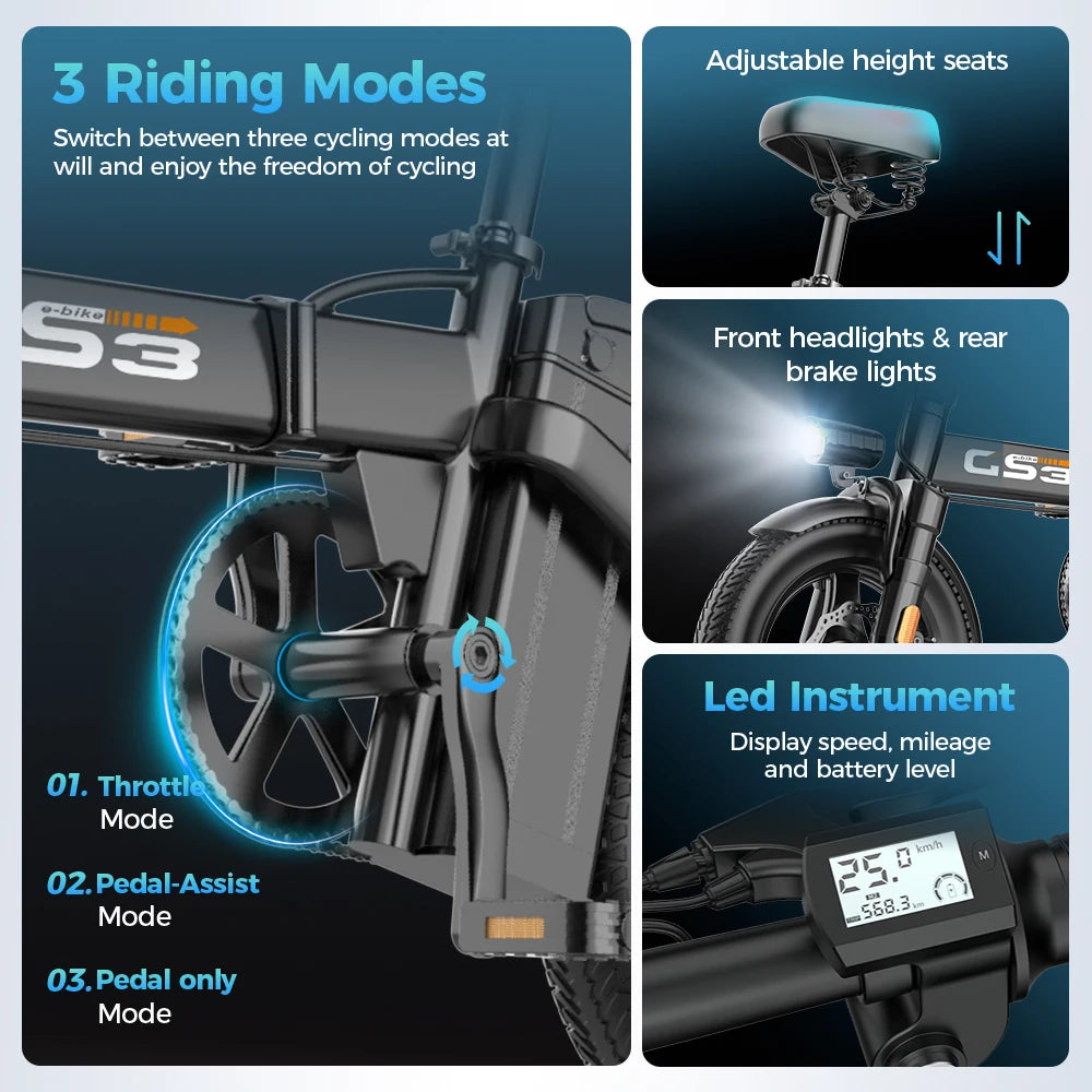 14" Foldable Electric Bike