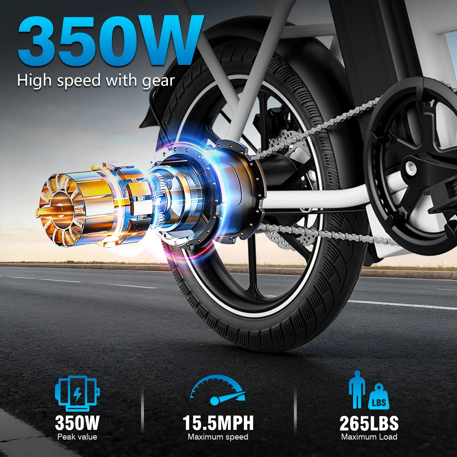 360W W2A Foldable Electric Bike