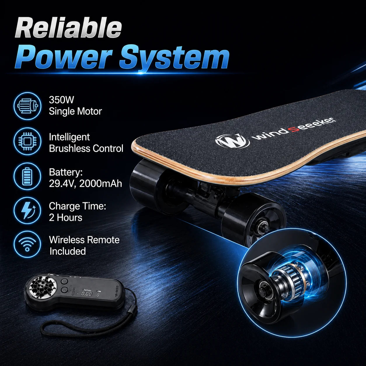 H2S-2 Mini Electric Skateboard
