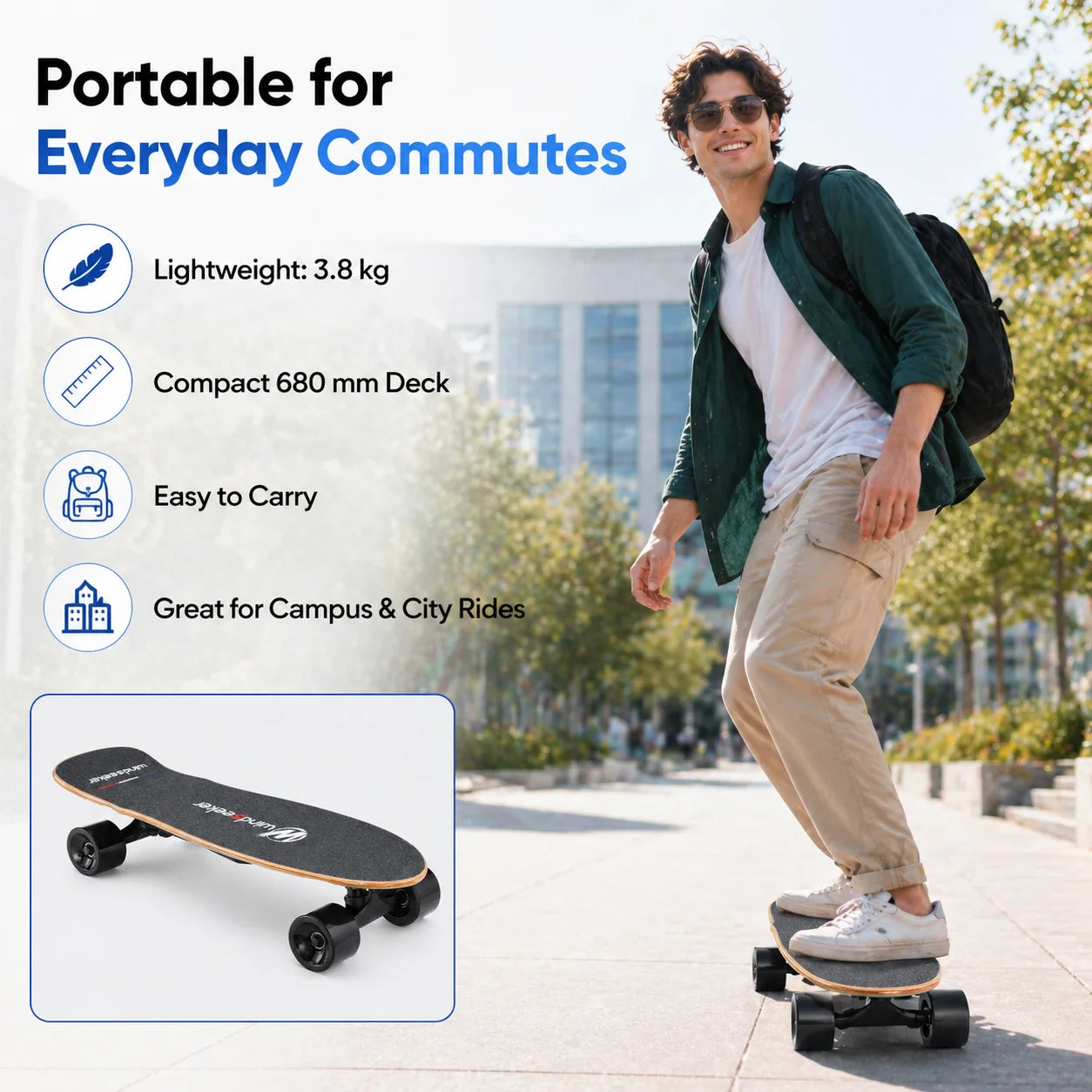 H2S-2 Mini Electric Skateboard
