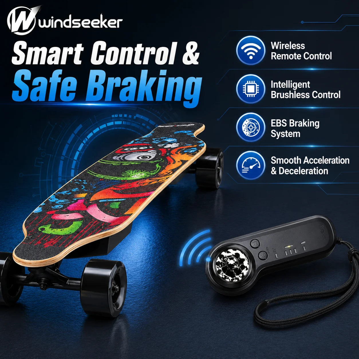 Windseeker H2B-02 Electric Longboard